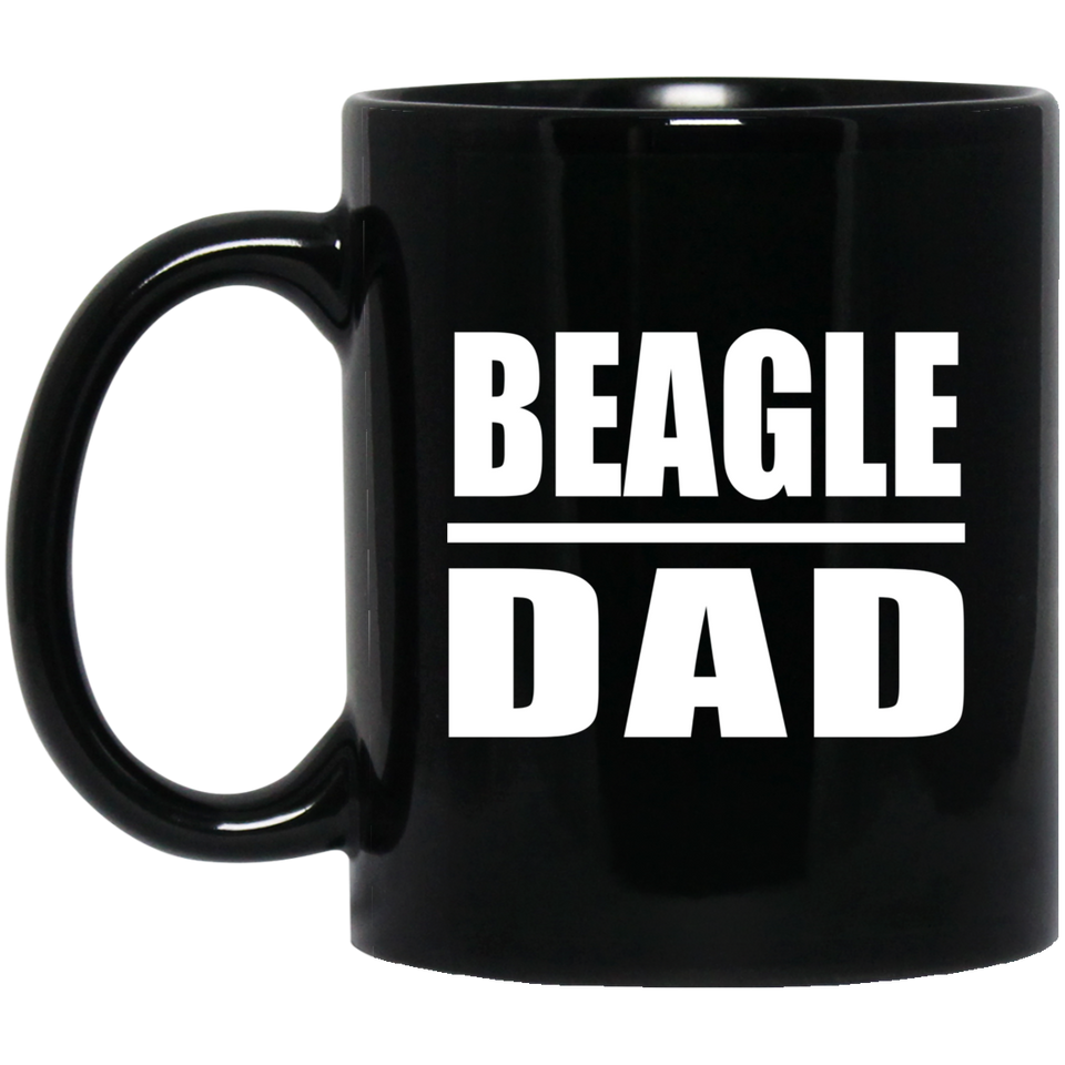 Beagle Dad - 11oz Coffee Mug Black
