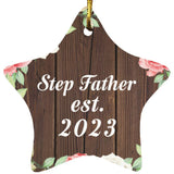 Step Father Established Est. 2023 - Star Ornament A
