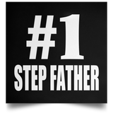 Number One #1 Step Father - Poster Square