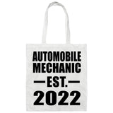 Automobile Mechanic Established EST. 2022 - Tote Bag White
