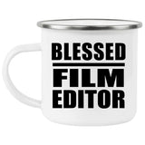 Blessed Film Editor - 12oz Camping Mug