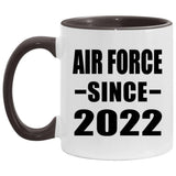 Air Force Since 2022 - 11oz Accent Mug Black