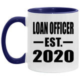 Loan Officer Established EST. 2020 - 11oz Accent Mug Purple