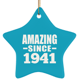 83rd Birthday Amazing Since 1941 - Star Ornament