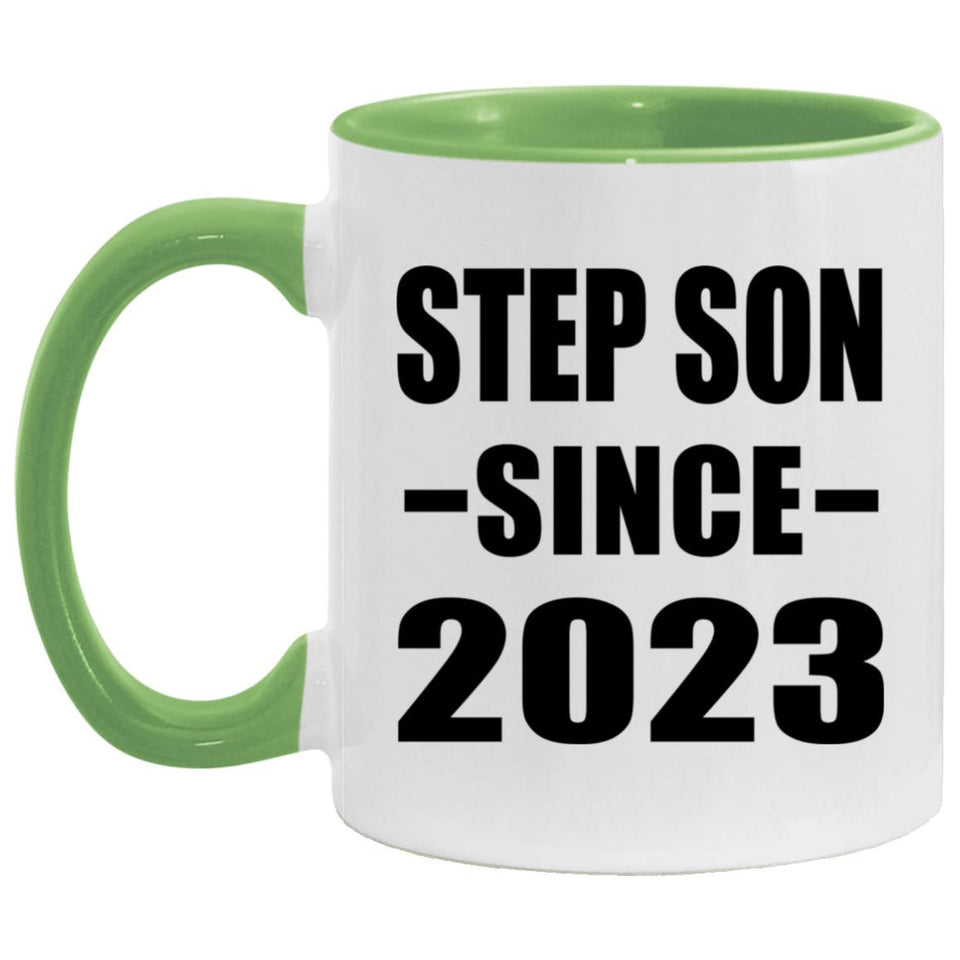 Step Son Since 2023 - 11oz Accent Mug Green