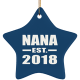 Nana Established EST. 2018 - Star Ornament