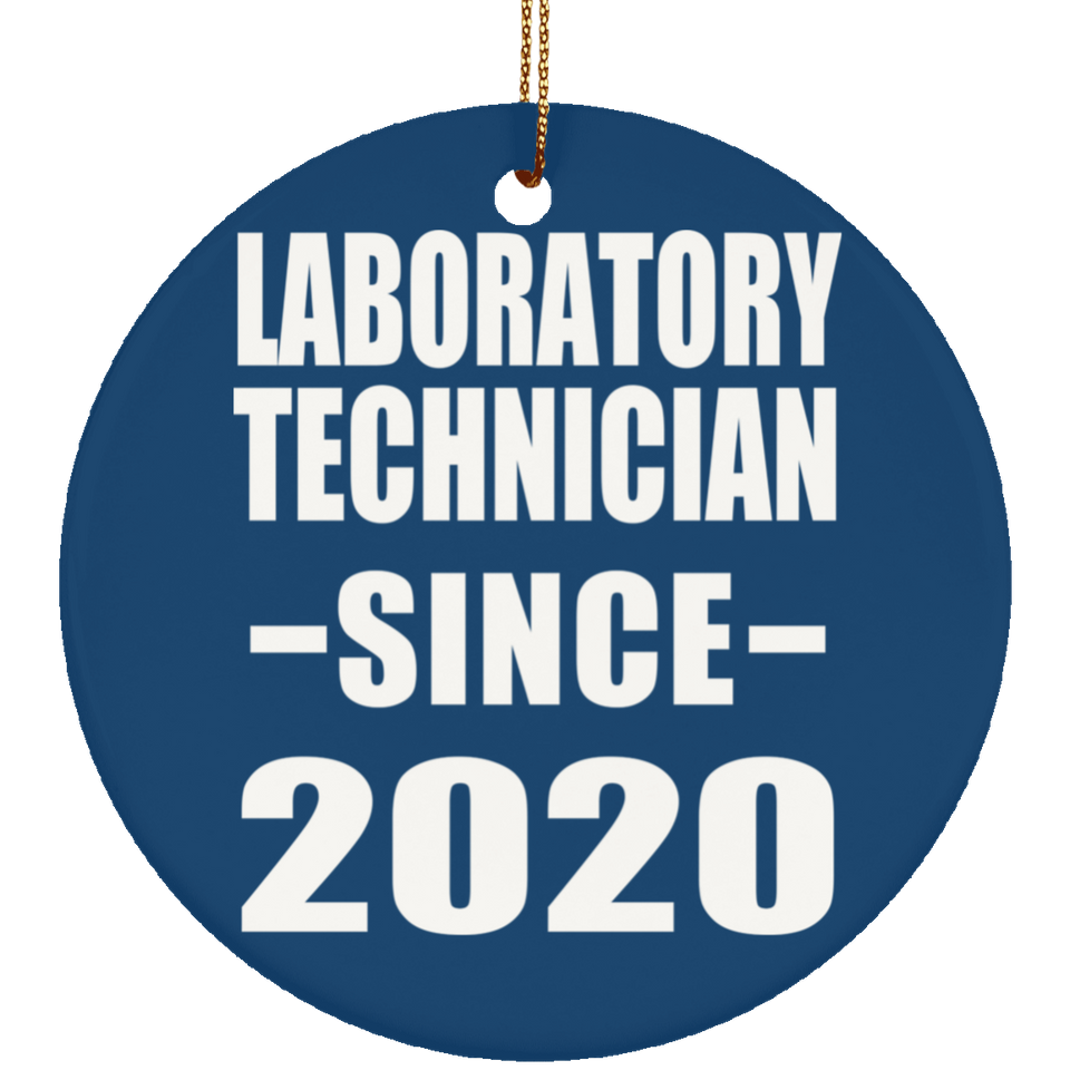 Laboratory Technician Since 2020 - Circle Ornament