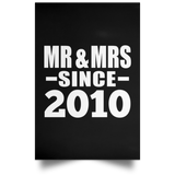 14th Anniversary Mr & Mrs Since 2010 - Poster Portrait