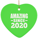 4th Birthday Amazing Since 2020 - Heart Ornament