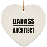 Badass Architect - Heart Ornament