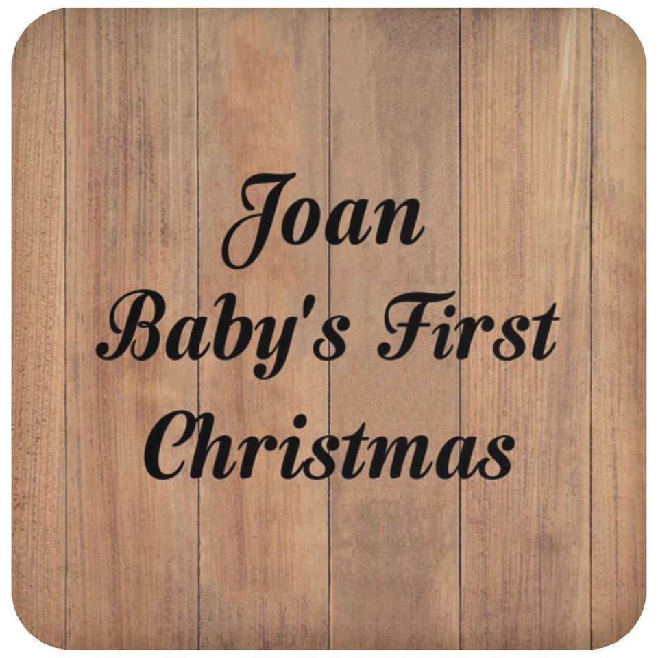 Joan Baby's First Christmas - Drink Coaster C