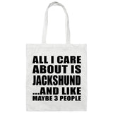 All I Care About Is Jackshund - Tote Bag White