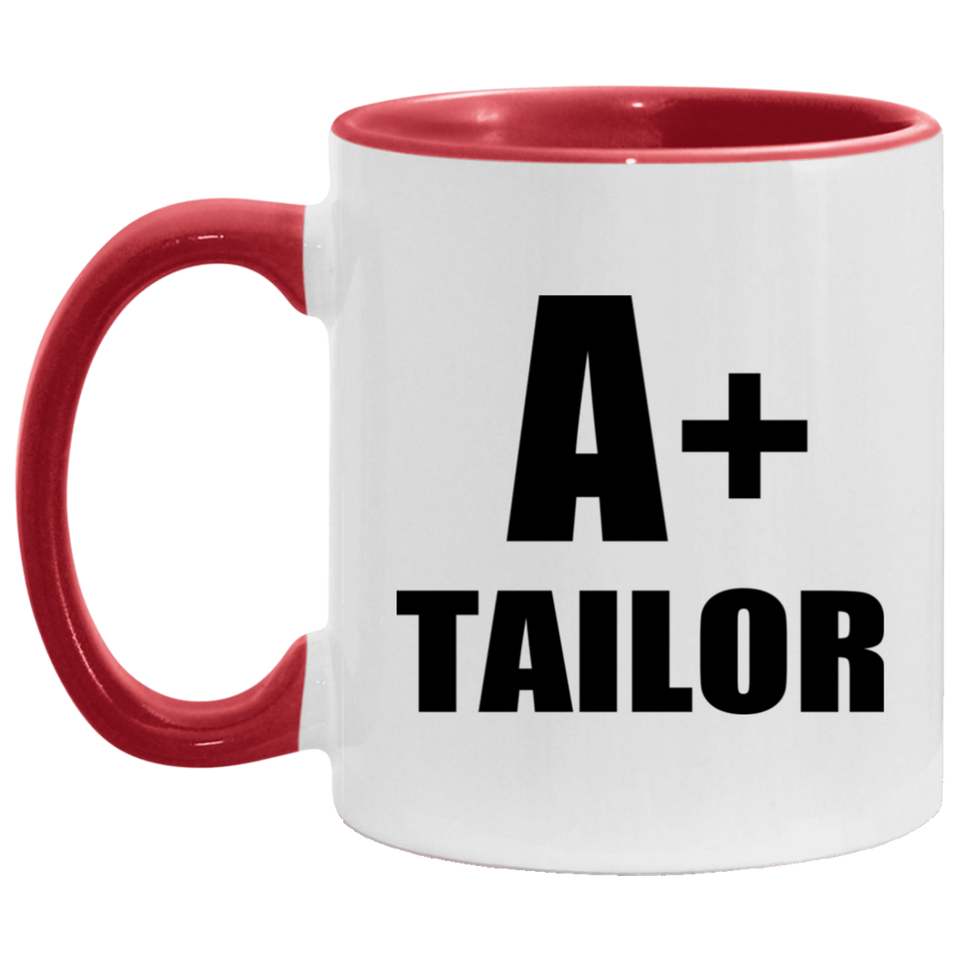 A+ Tailor - 11oz Accent Mug Red