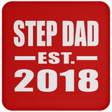Step Dad Established EST. 2018 - Drink Coaster