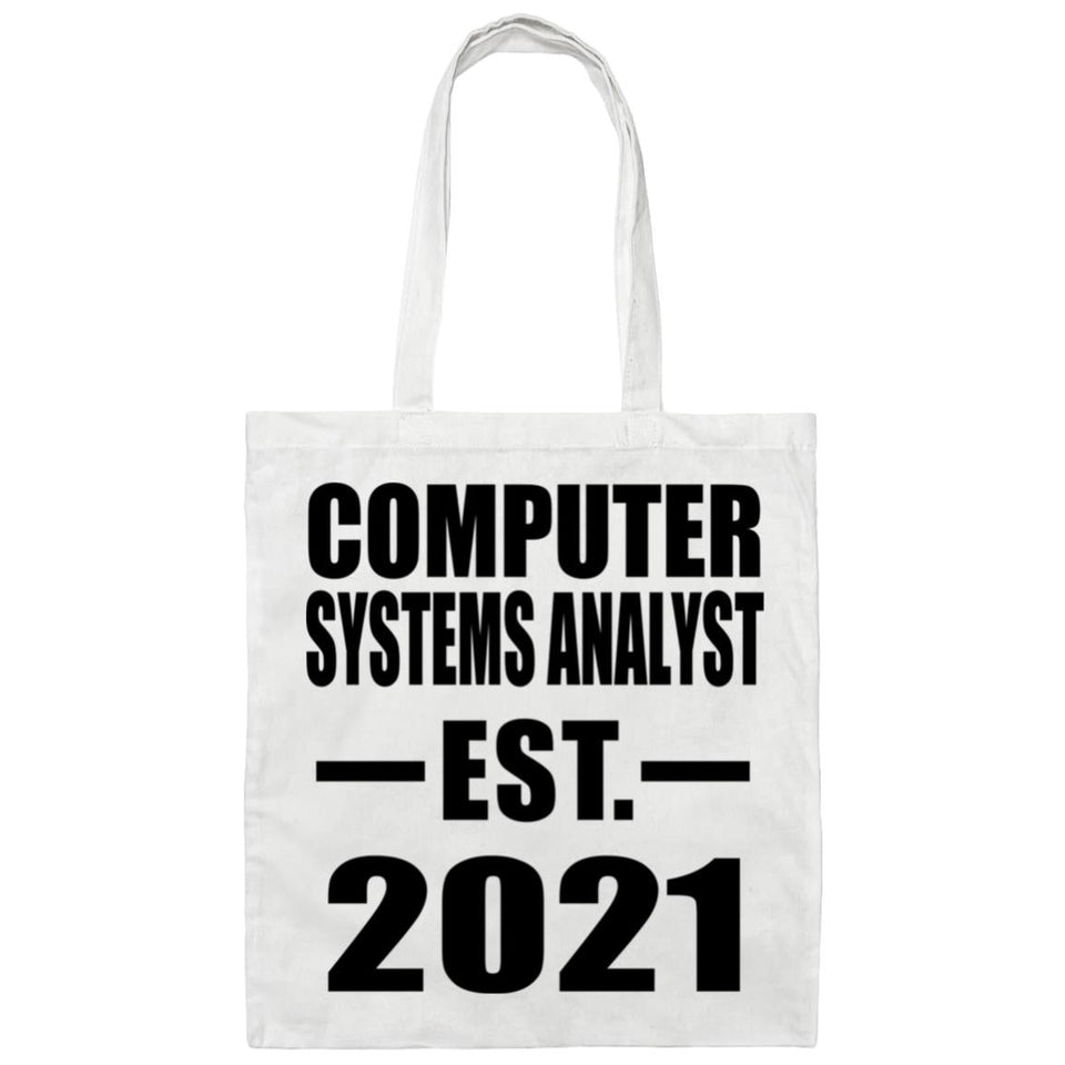 Computer Systems Analyst Established EST. 2021 - Tote Bag White
