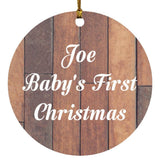 Joe Baby's First Christmas - Circle Ornament E