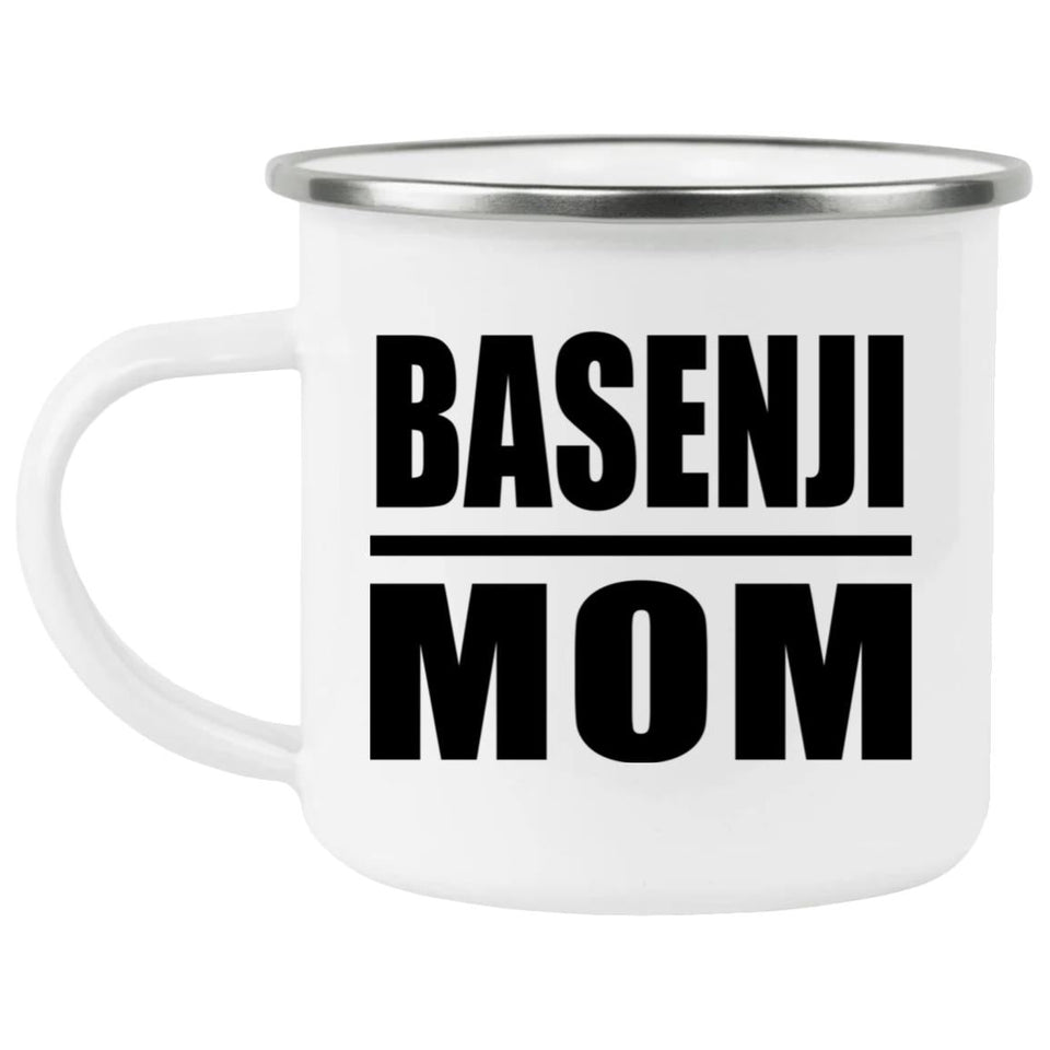 Basenji Mom - 12oz Camping Mug