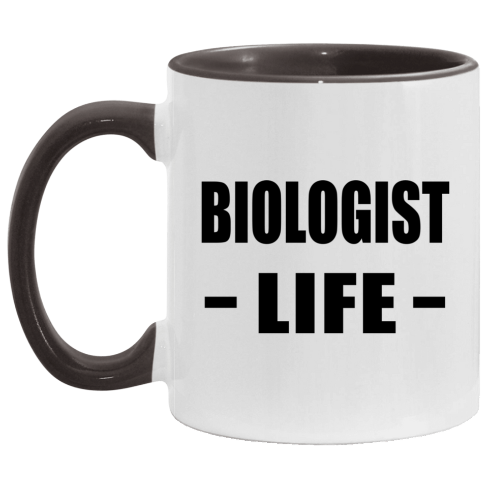 Biologist Life - 11oz Accent Mug Black
