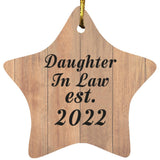 Daughter In Law Established Est. 2022 - Star Ornament C