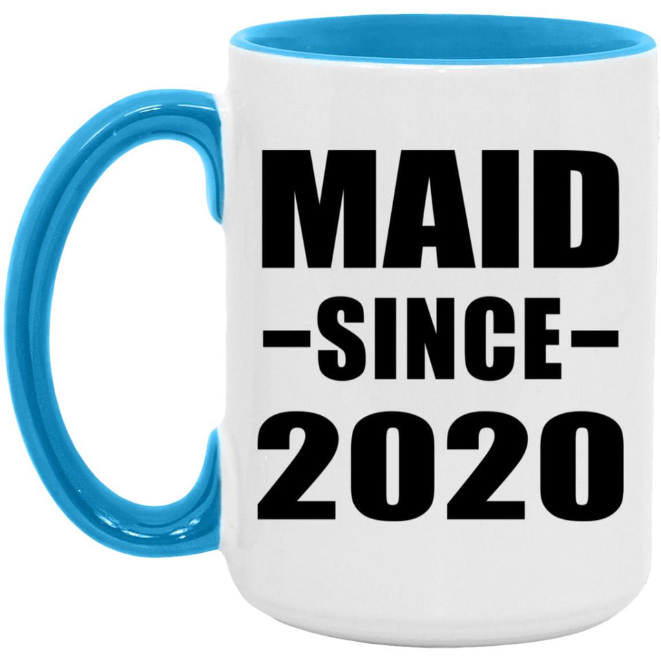 Maid Since 2020 - 15oz Accent Mug Blue