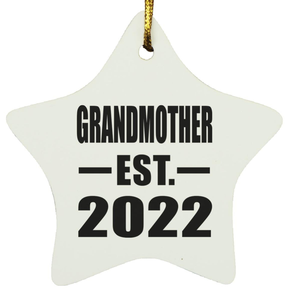 Grandmother Established EST. 2022 - Star Ornament