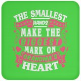 The Smallest Hands Make The Biggest Mark On Grandma's Heart - Drink Coaster