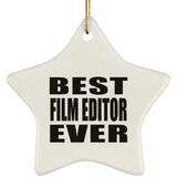Best Film Editor Ever - Star Ornament