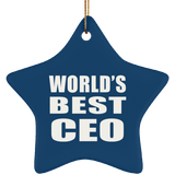 World's Best CEO - Star Ornament