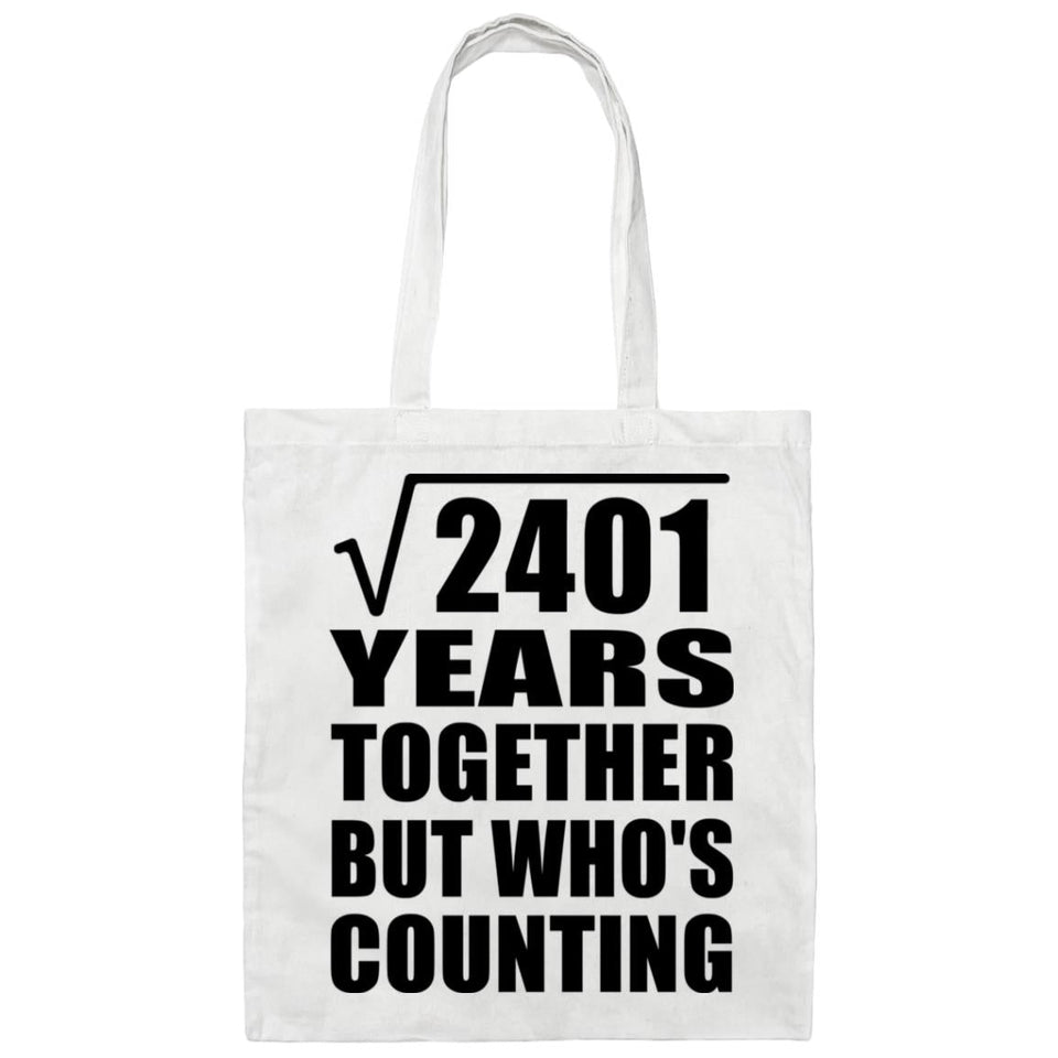 49th Anniversary Square Root of 2401 Years Who's Counting - Tote Bag White