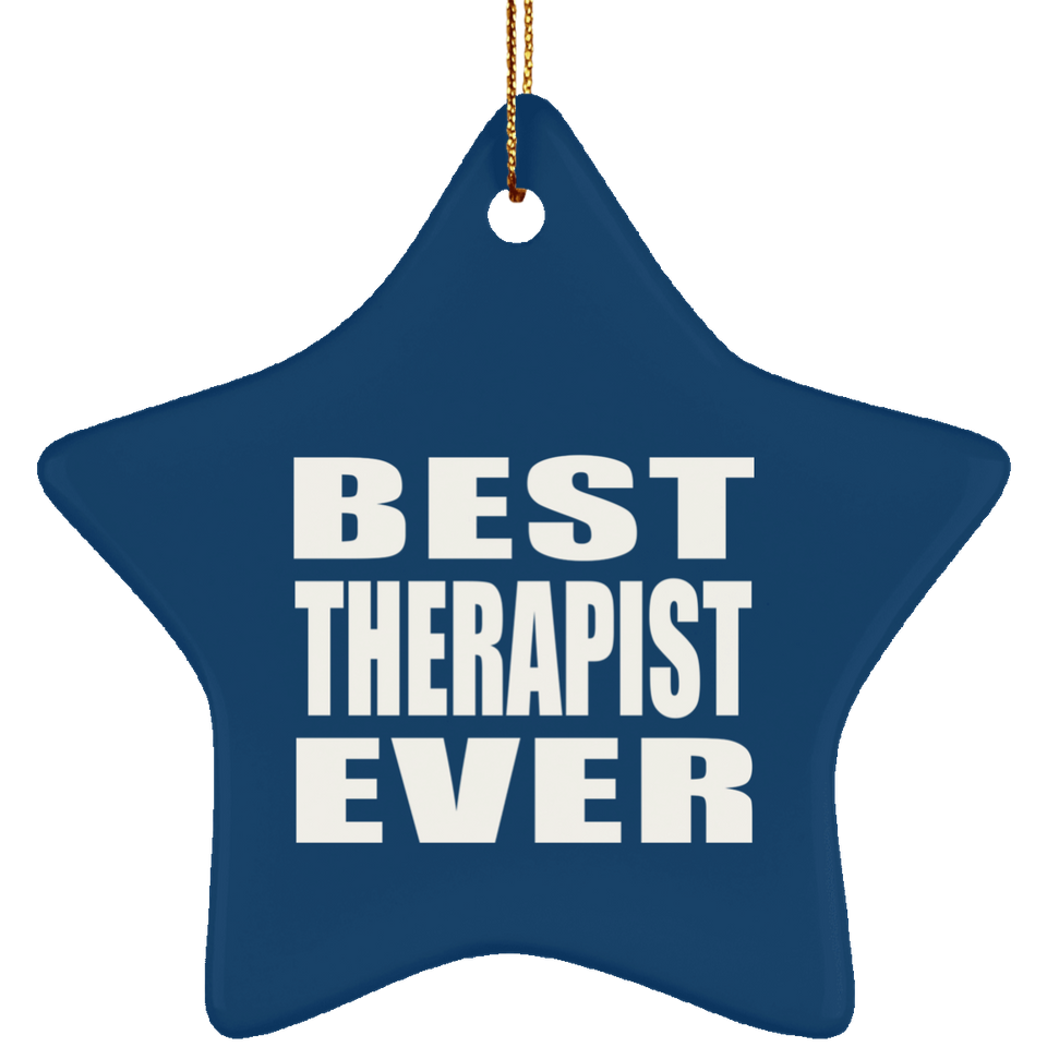 Best Therapist Ever - Star Ornament
