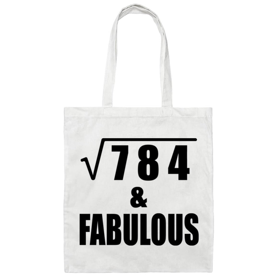 28th Birthday Square Root of 784 & Fabulous - Tote Bag White