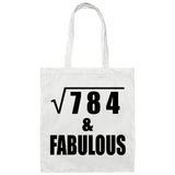 28th Birthday Square Root of 784 & Fabulous - Tote Bag White