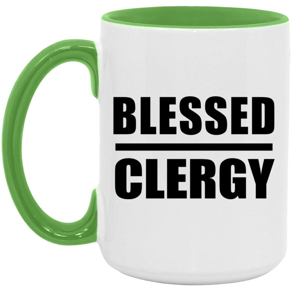 Blessed Clergy - 15oz Accent Mug Green
