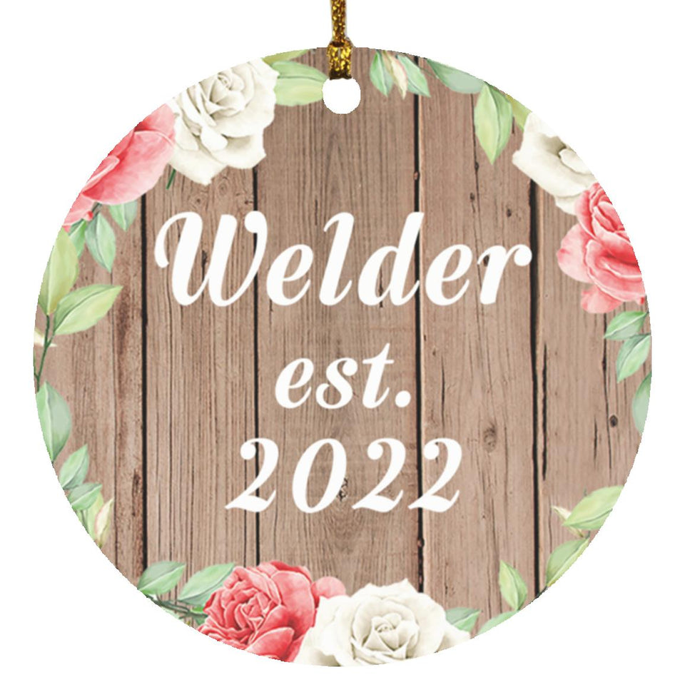 Welder Established Est. 2022 - Circle Ornament B