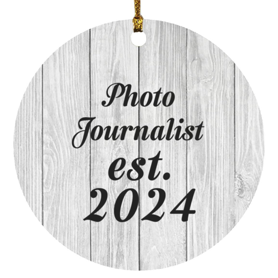 Photo Journalist Established Est. 2024 - Circle Ornament F