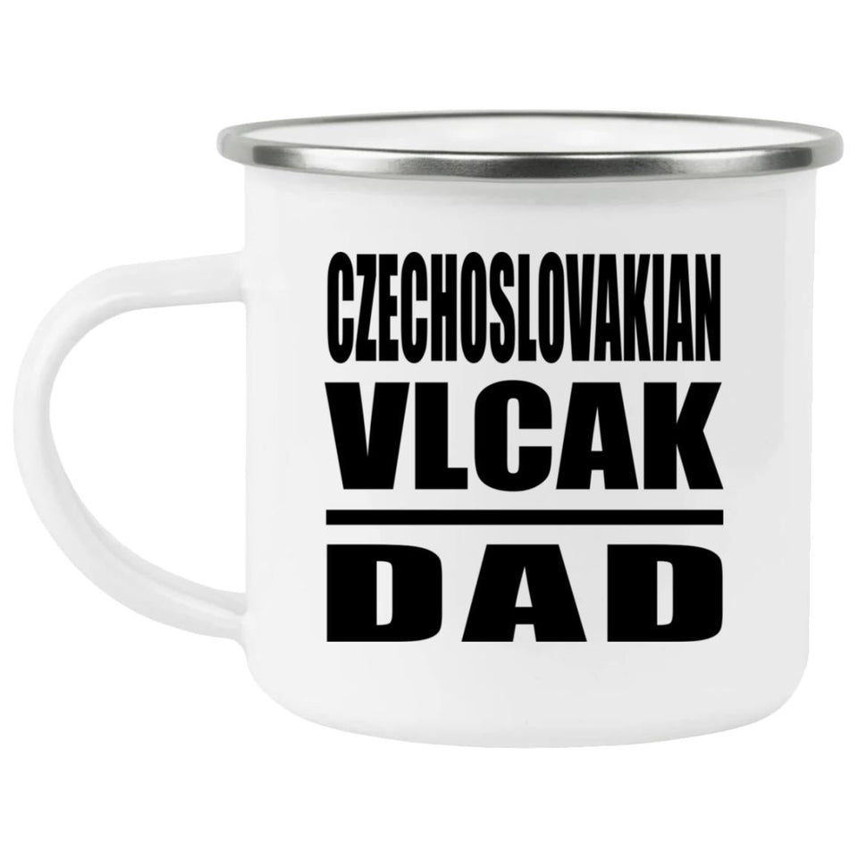 Czechoslovakian Vlcak Dad - 12oz Camping Mug
