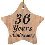 36th Anniversary 36 Years Anniversary - Star Ornament C