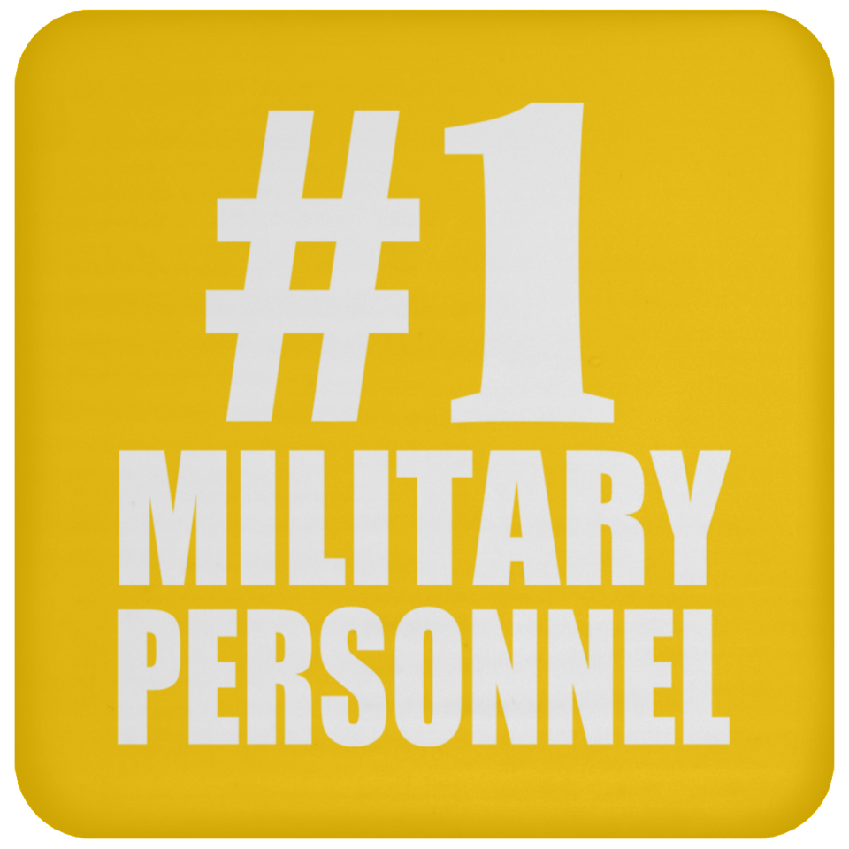 Number One #1 Military Personnel - Drink Coaster