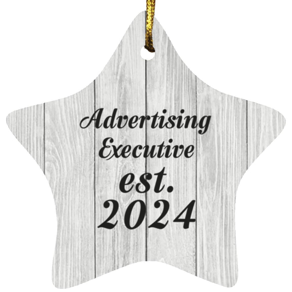 Advertising Executive Established Est. 2024 - Star Ornament F
