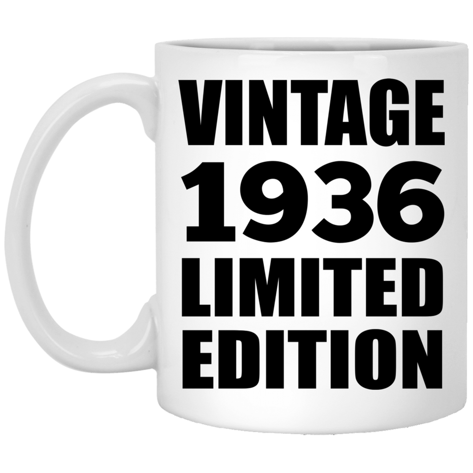 88th Birthday Vintage 1936 Limited Edition - 11oz Coffee Mug