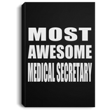 Most Awesome Medical Secretary - Canvas Portrait