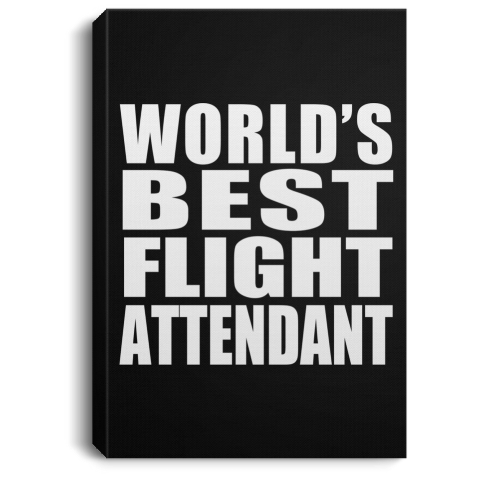 World's Best Flight Attendant - Canvas Portrait