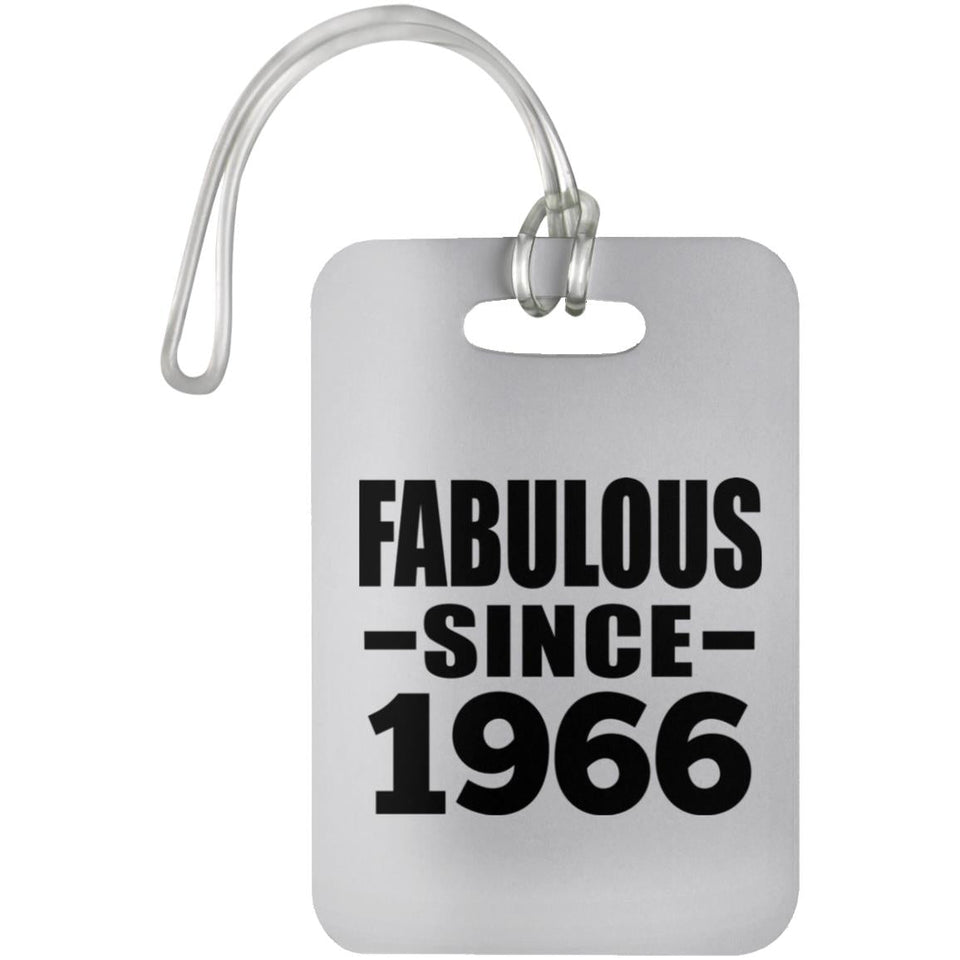 58th Birthday Fabulous Since 1966 - Luggage Bag Tag