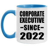 Corporate Executive Since 2022 - 11oz Accent Mug Blue