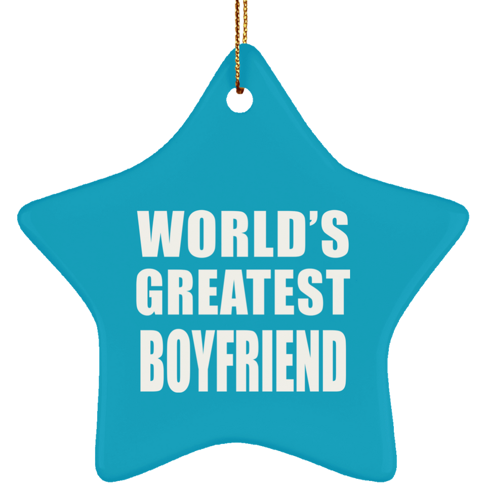 World's Greatest Boyfriend - Star Ornament