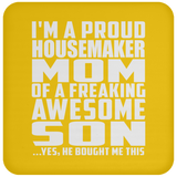Proud Housemaker Mom Of Awesome Son - Drink Coaster