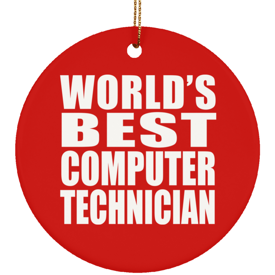 World's Best Computer Technician - Circle Ornament