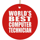 World's Best Computer Technician - Circle Ornament