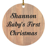 Shannon Baby's First Christmas - Circle Ornament C