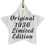 88th Birthday Original 1936 Limited Edition - Star Ornament F